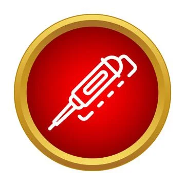 Soldering iron tool for electronics repair icon Stock Illustration