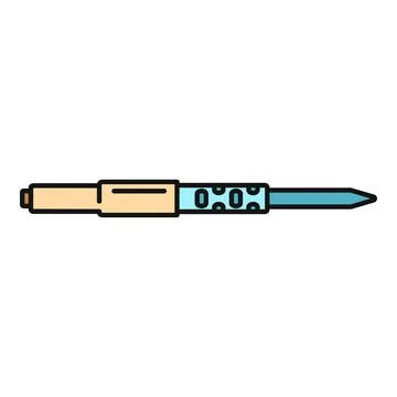 Soldering iron tool for electronics repair and work Stock Illustration