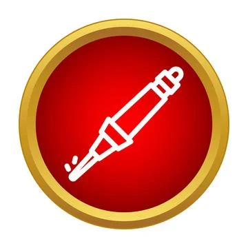 Soldering iron tool for electronics repair and connection Stock Illustration