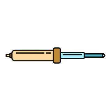 Soldering iron tool for electronics repair and diy Illustrazione stock