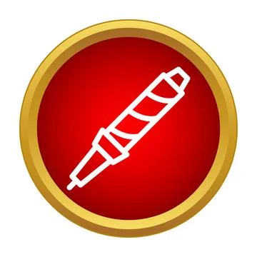 Soldering iron tool for electronics repair icon Stockillustratie