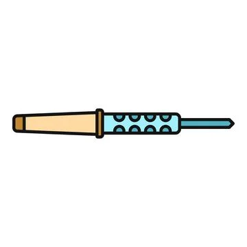 Soldering iron tool for electronics repair and diy Illustrazione stock