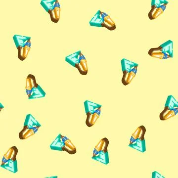 Soldering iron tool work isometric icon seamless pattern Stock Illustration