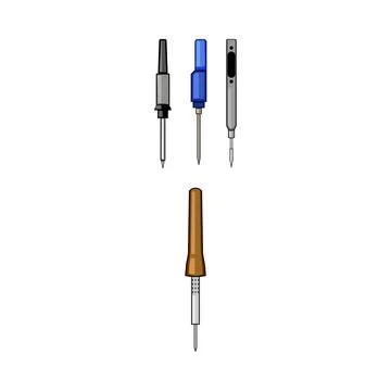Soldering irons set for electronics repair and diy Stock Illustration