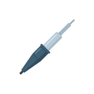 Soldering lab icon flat isolated 스톡 일러스트