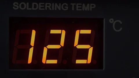 Soldering machine temp, 4K Stock Footage 90035921