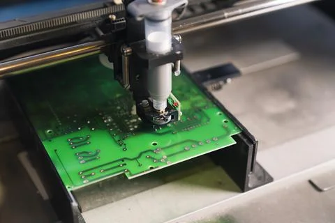 Soldering paste dispenser machine Stock Photos