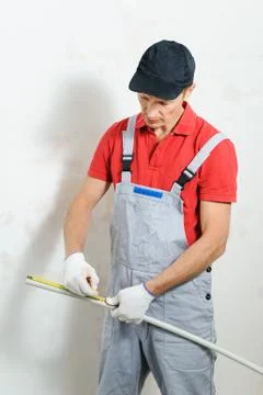 Soldering plastic pipe. Stock Photos