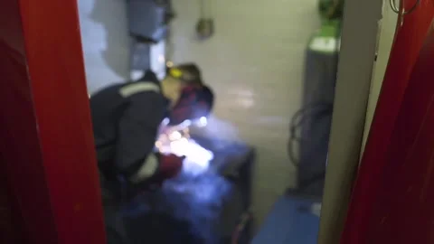Soldering Sparks 1 Stock Footage 151605199