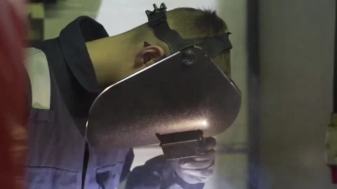 Soldering Sparks Stock Footage 151605195