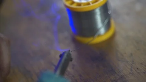 Soldering wire Stock Footage 76644833