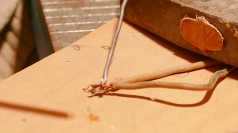 Soldering Wire Together Stock Footage 58687818