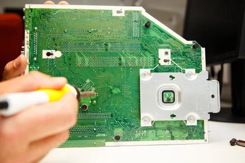 Soldering work Stock Photos