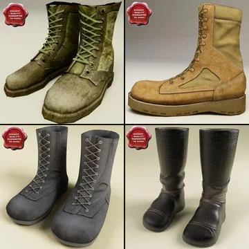 3D Model: Soldier boots Collection #91487751 | Pond5