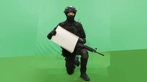 Soldier Chromakey 動画素材 91994901
