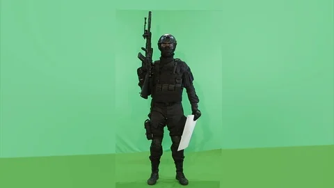 Soldier Chromakey 動画素材 91994944