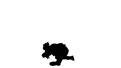 Soldier firing from lying position, Alpha Channel Stock Footage 146003357