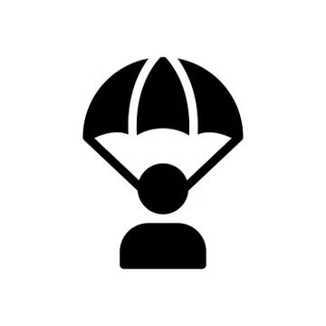 Soldier glyph flat icon Stock Illustration