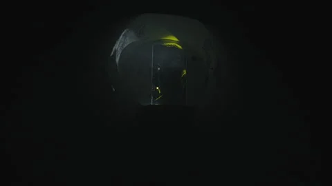 Soldier going down the stairs Stock Footage 259742436