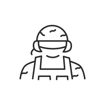 Soldier icon Stock Illustration