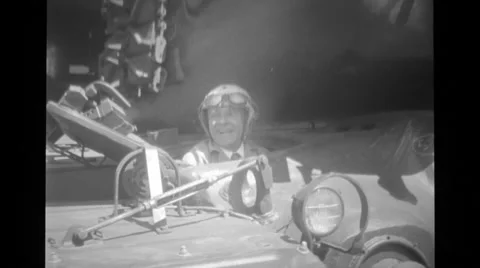 Soldier inside the tank Stock Footage 37594307