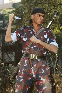Soldier learning attack methods, india Copyright: xSanghamitra/DinodiaxPho... Stock-Fotos