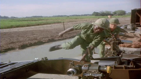 Soldier Loads Howitzer Shell Saigon 1967 | Stock Video | Pond5