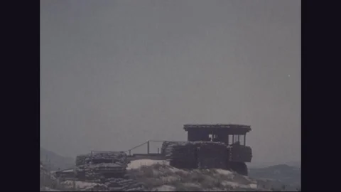Soldier in Observation Post uses Integra... | Stock Video | Pond5