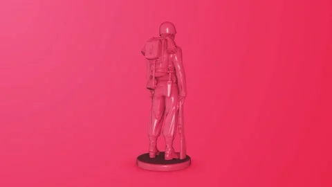 Soldier pink Video stock 154638464