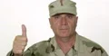 Soldier Portrait Confident Thumbs Up Hand Gesture Military Person Presentation 4k or 4k+ Resolution