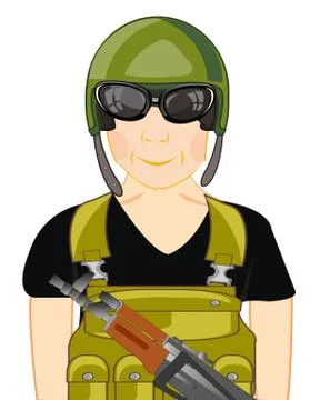 Soldier of power Special Forces Illustrazione stock