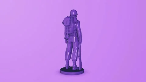 Soldier purple Stockbeeldmateriaal 154638467