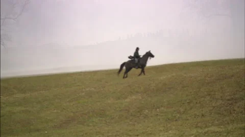 Soldier riding to battle Stock Footage 40480077
