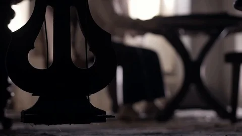 Soldier of the Russian army interrogates a suspect, an elderly man with a beard 動画素材 100372642