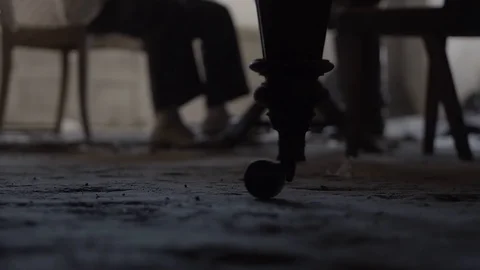 Soldier of the Russian army interrogates a suspect, an elderly man with a beard Video stock 100372663