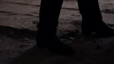 Soldier of the Russian army interrogates a suspect, an elderly man with a beard Stock Footage 100372936