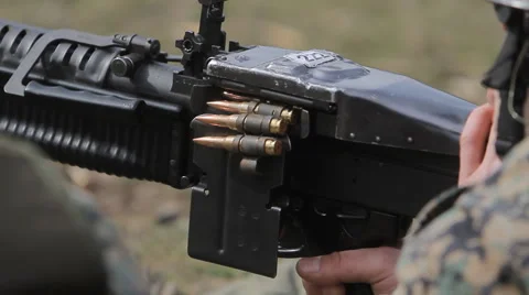 Machine Gun Shooting Stock Video Footage | Royalty Free Machine Gun ...