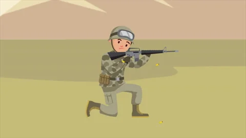 Soldier Shooting In War Stock Footage 232227183