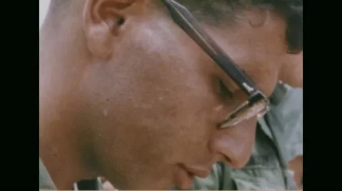 Soldier singing hymn Dayenu Stock Footage