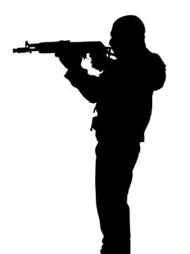 The soldier of the special subdivision Stock Illustration