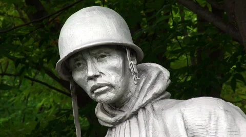 Soldier Statue Washington DC Stock Footage 658307