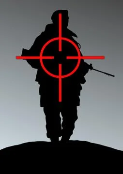 Soldier target Stock Illustration