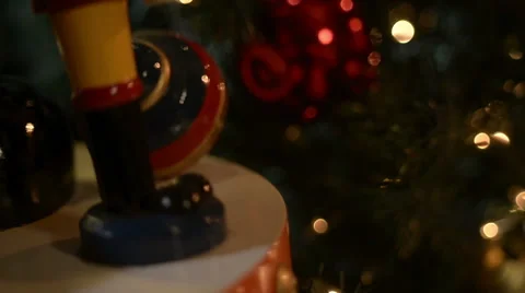 Soldier toy camera tilts up Stock Footage 43343689