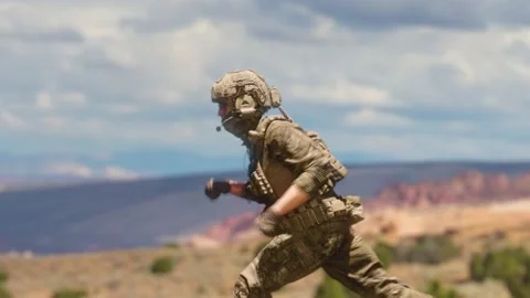 Soldier V1 Stock Footage 206943234