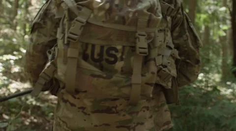Soldier Walking Stock Footage 40852408