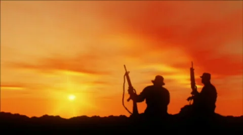 Soldiers and Apache Helicopters Loop (HD720) Видео 290848