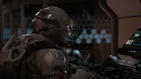 Soldiers Are Using Laptop And Radio For Communication During Operation 01 Stock Footage 259236959