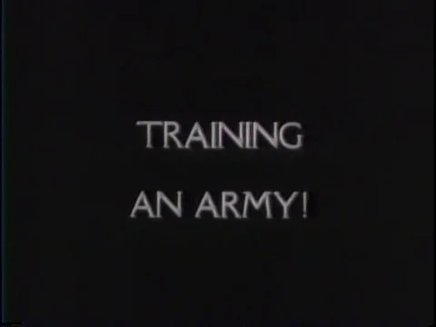 Soldiers in basic army training in 1943. Video stock 75316828
