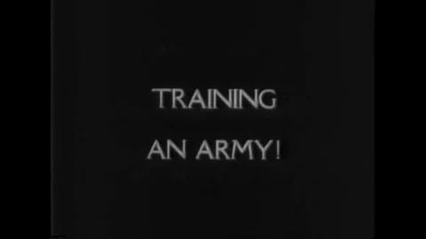 Soldiers in basic army training in 1943. Video stock 106905446
