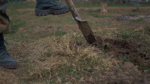Soldiers digging Earth Stock Footage 89127137